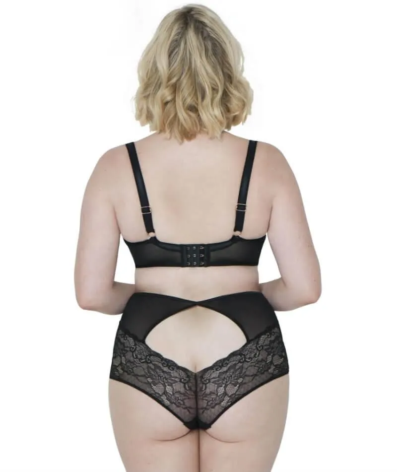 Scantilly Peek-A-Boo Lace Bra - Black