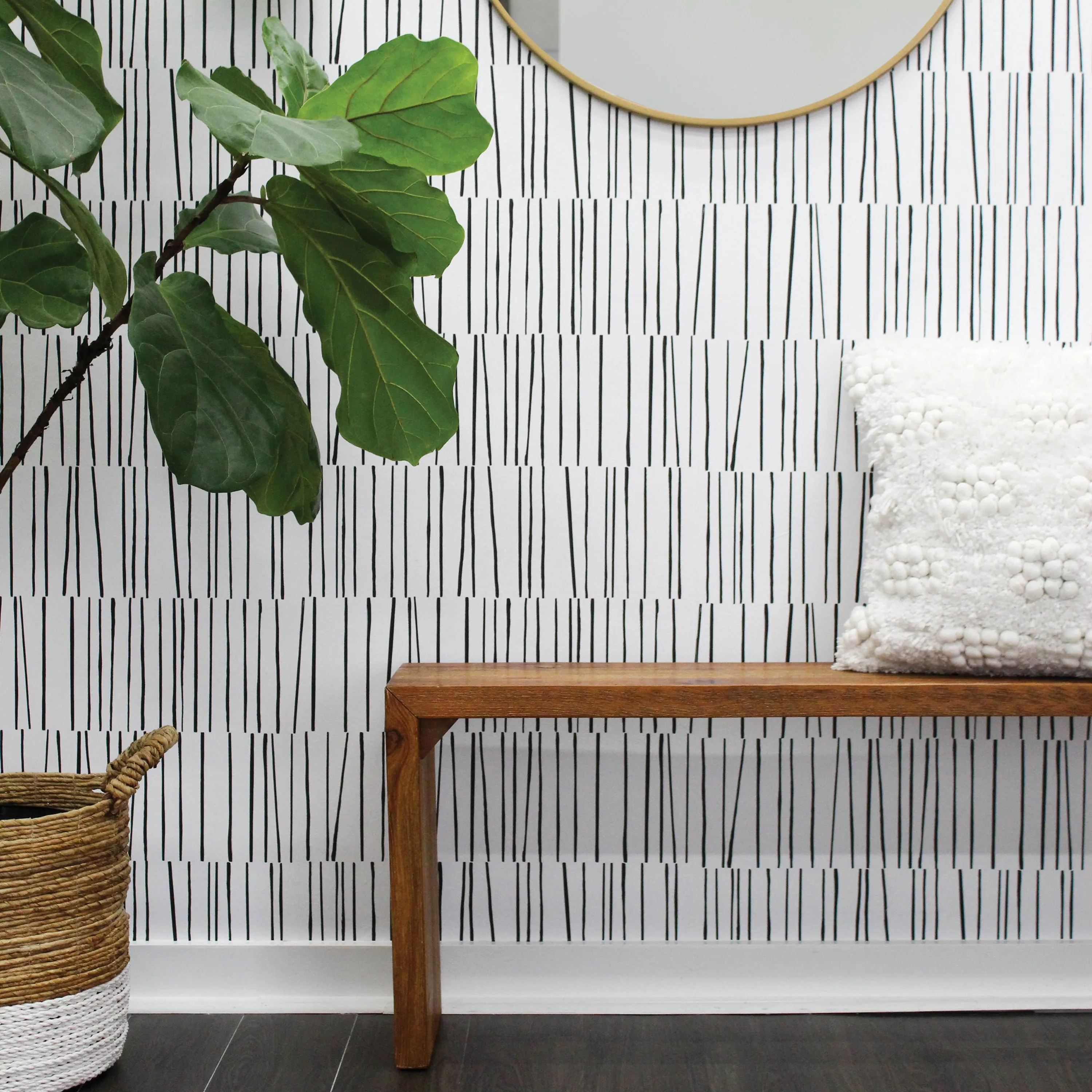 Shift Peel and Stick Wallpaper By Bobby Berk