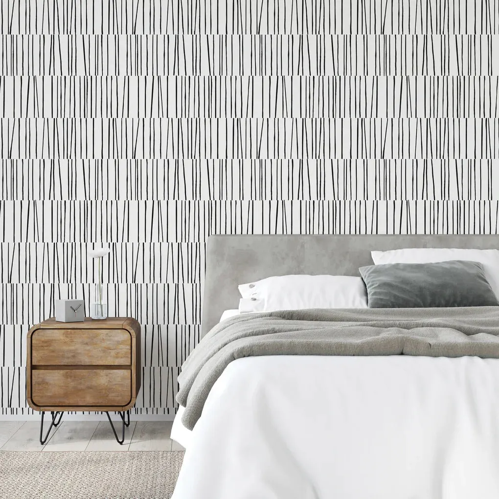 Shift Peel and Stick Wallpaper By Bobby Berk