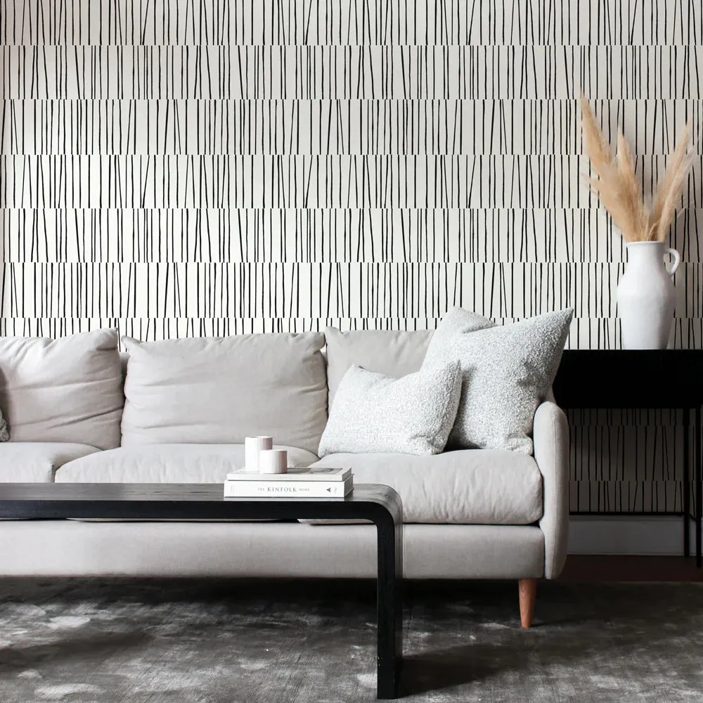 Shift Peel and Stick Wallpaper By Bobby Berk
