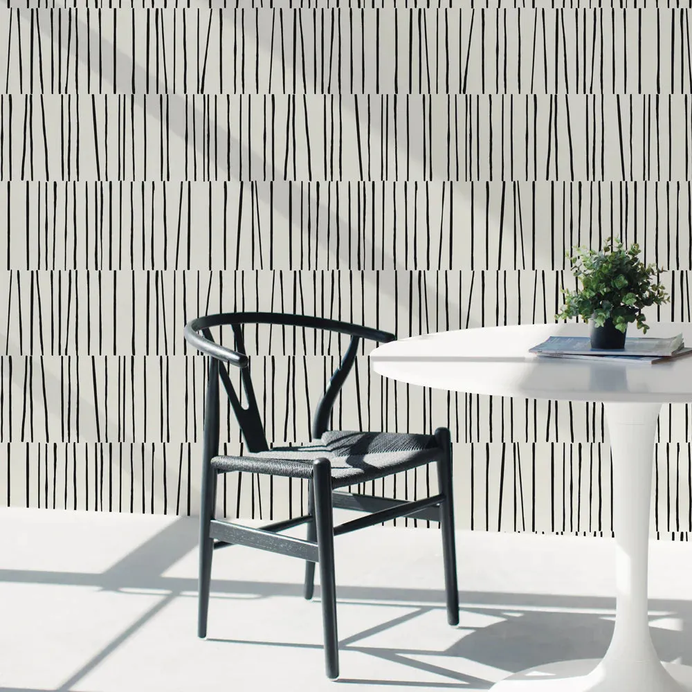 Shift Peel and Stick Wallpaper By Bobby Berk
