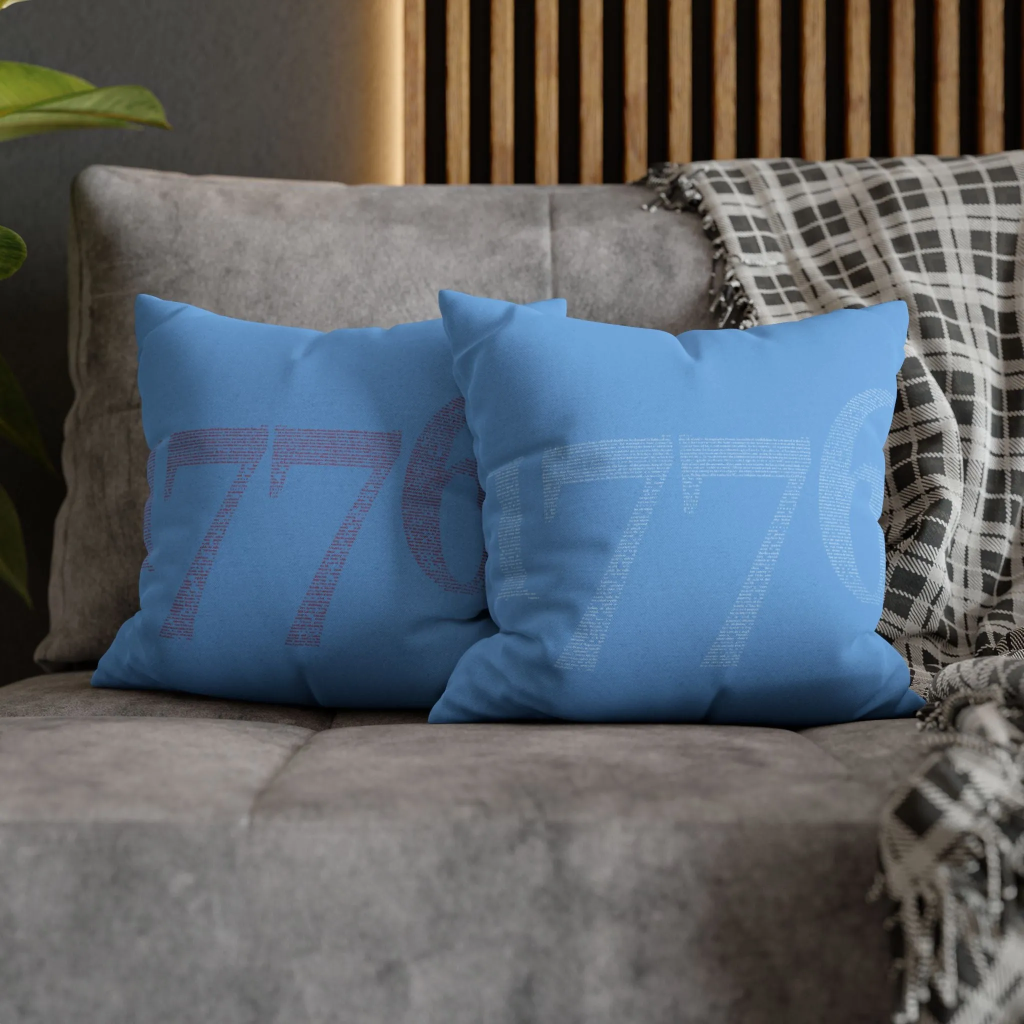 Spun Polyester Square Pillowcase