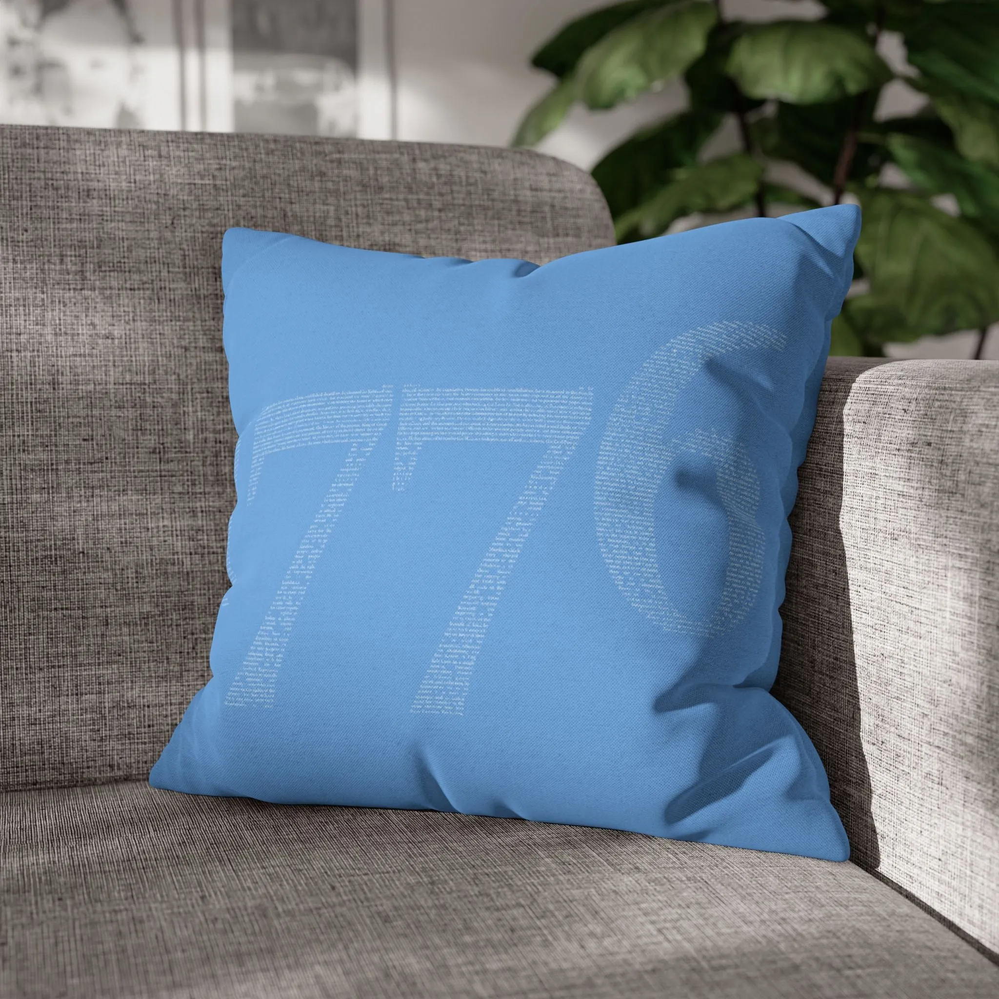 Spun Polyester Square Pillowcase