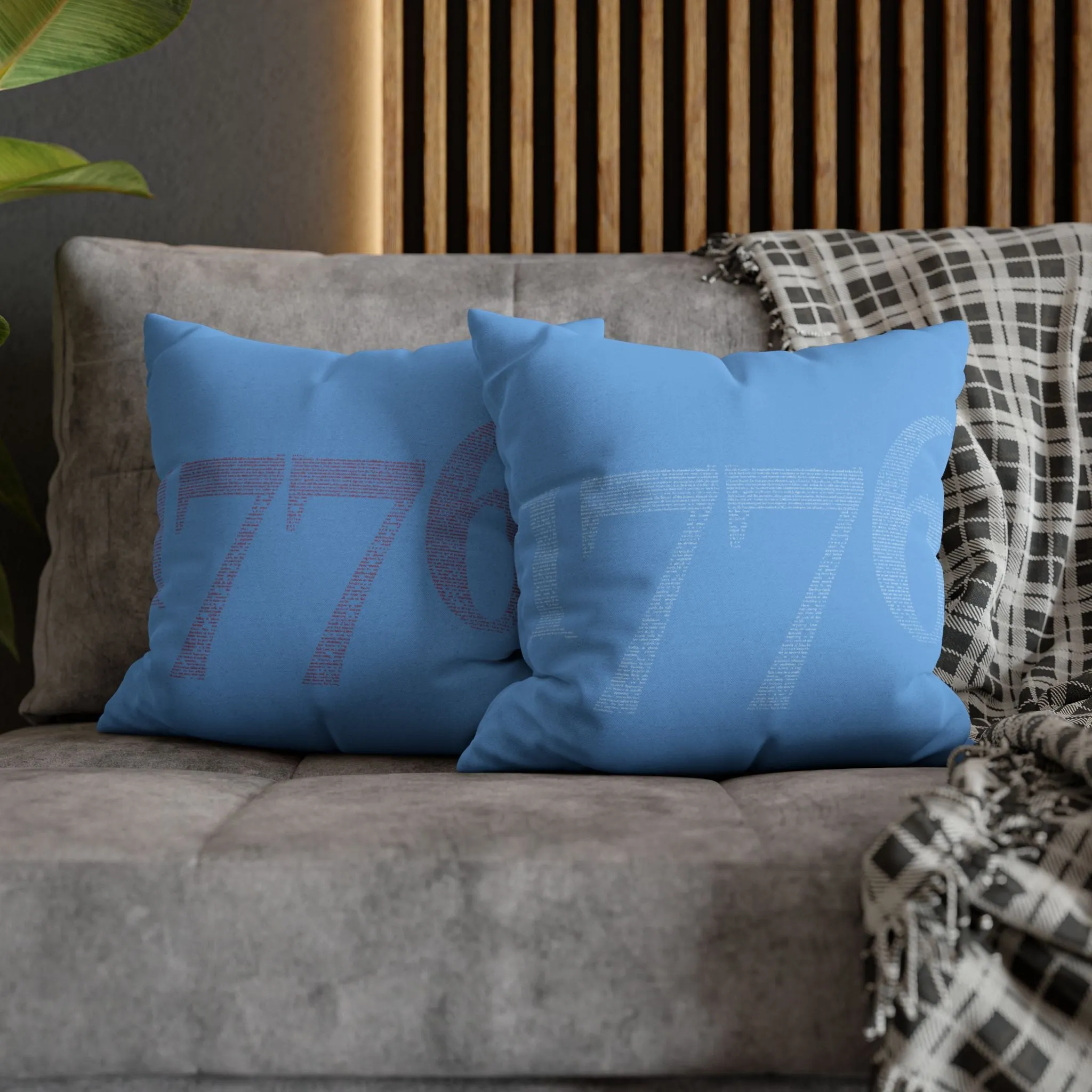 Spun Polyester Square Pillowcase