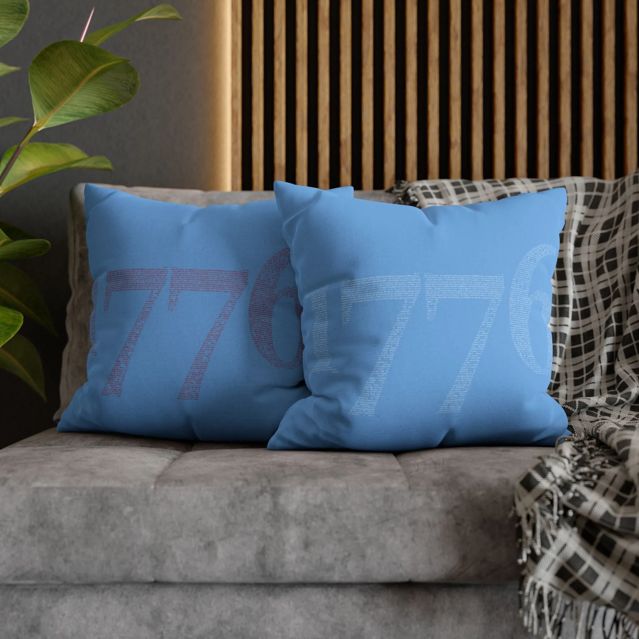 Spun Polyester Square Pillowcase