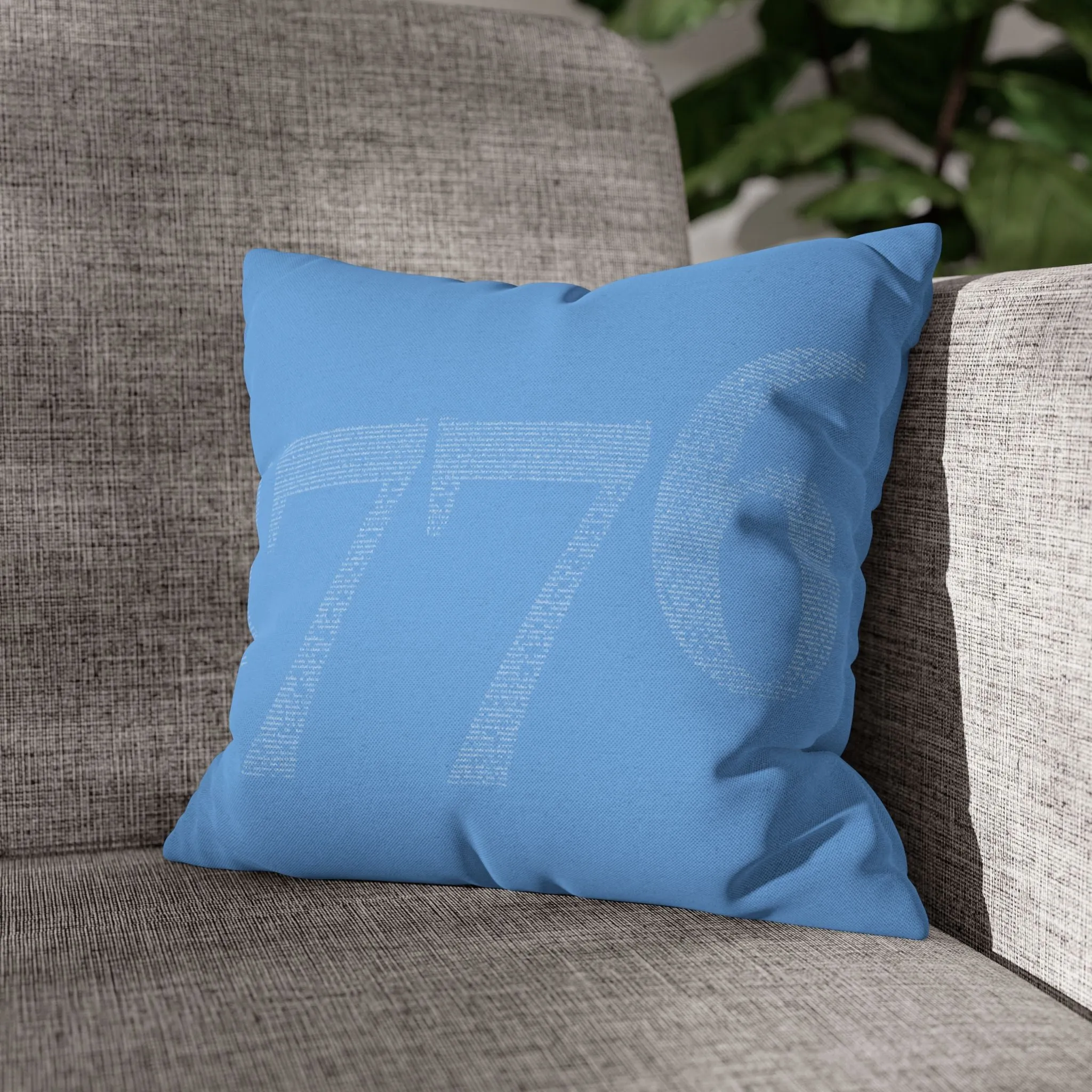 Spun Polyester Square Pillowcase