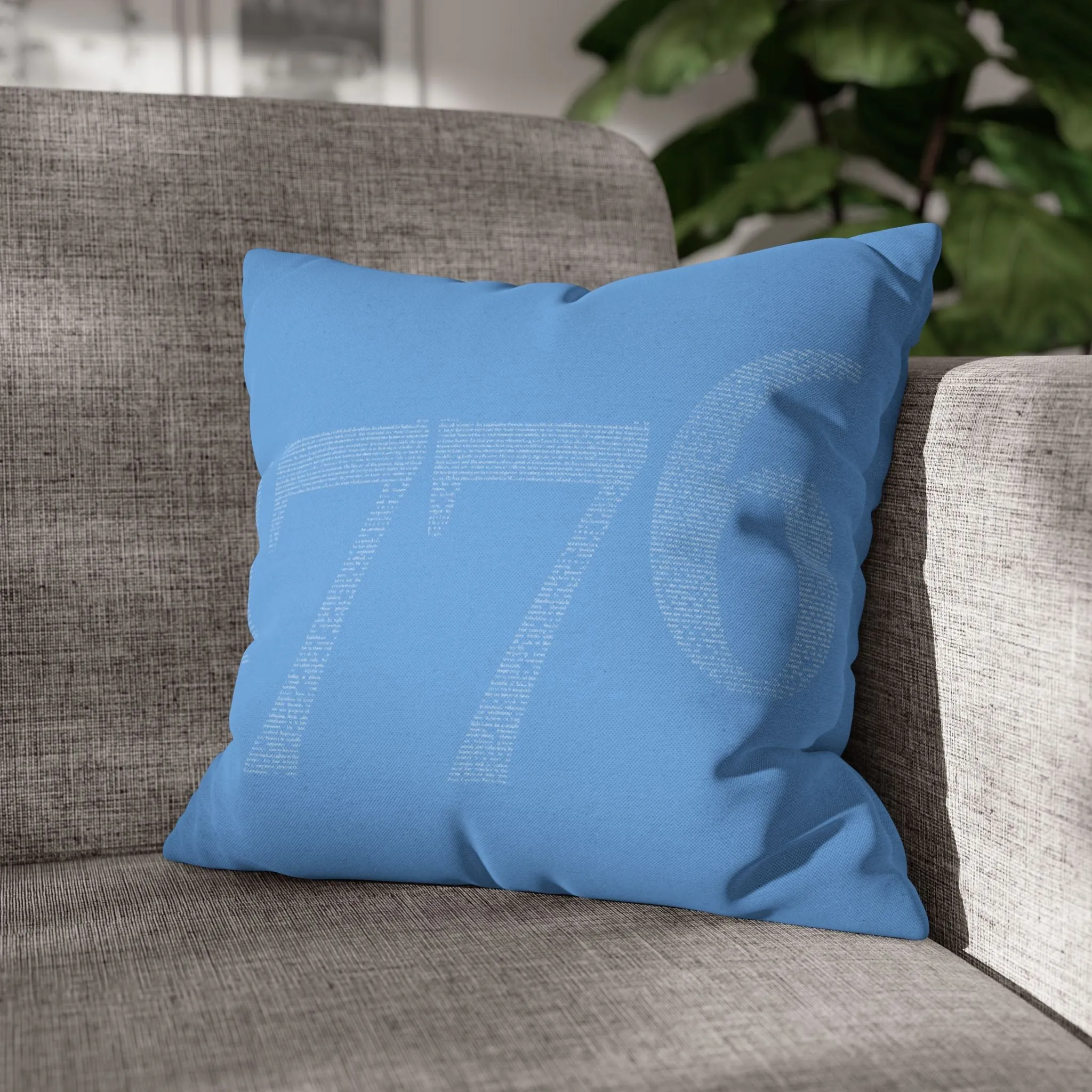 Spun Polyester Square Pillowcase