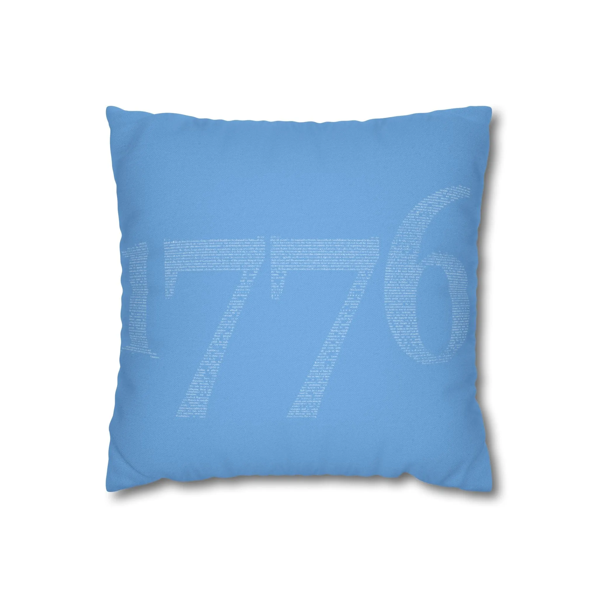 Spun Polyester Square Pillowcase