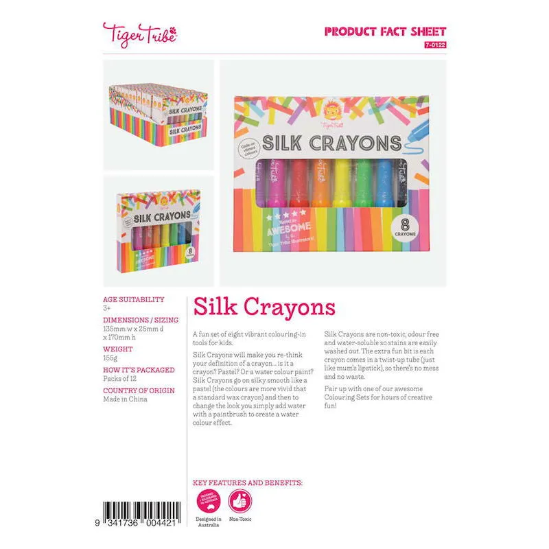 Tiger Tribe Silk Crayons