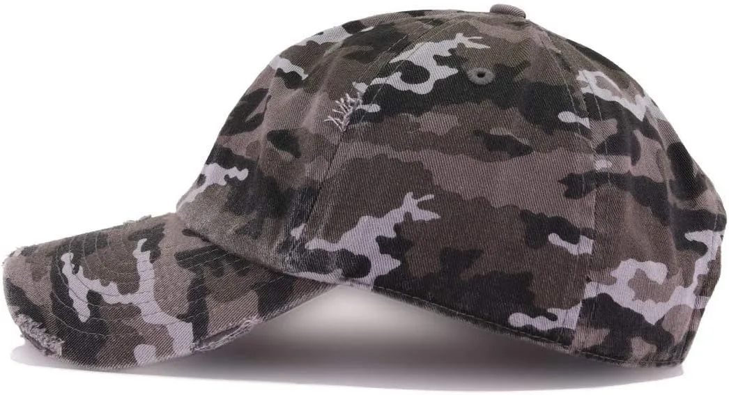 USA Embroidered Vintage Baseball Cap Cotton Adjustable Distressed Dad Hat