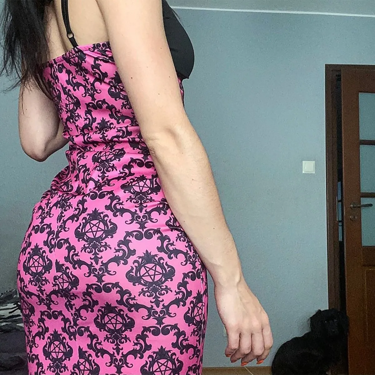 Victorian Pentagram Damask Cami Dress